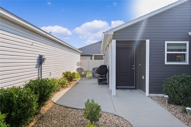 exterior space with a patio area