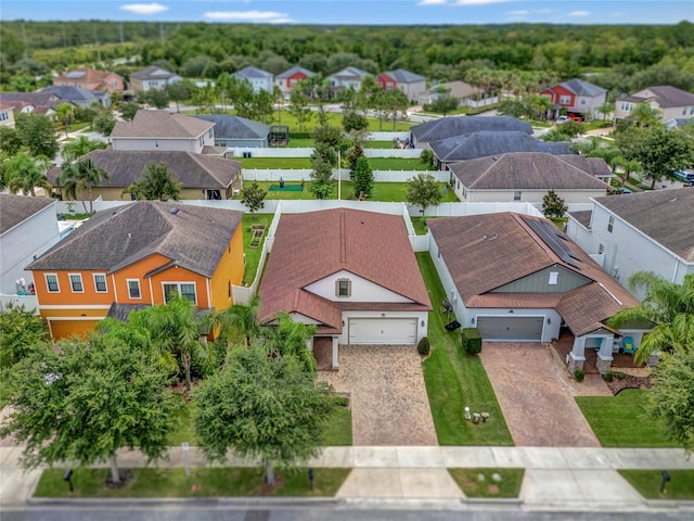 drone / aerial view featuring a residential view