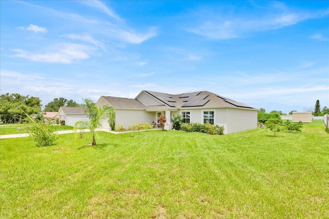 ranch-style house with a front yard