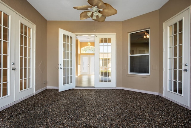 27303 Gingerbread Pl, Leesburg, FL 34748 - unfurnished sunroom with french doors