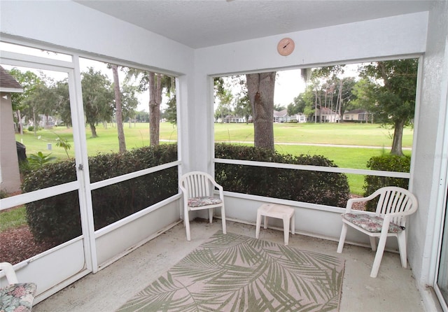 view of sunroom / solarium