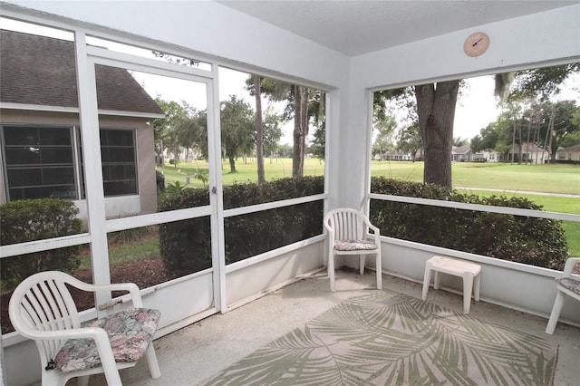 view of sunroom / solarium