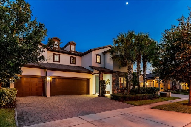 view of front of home featuring a garage