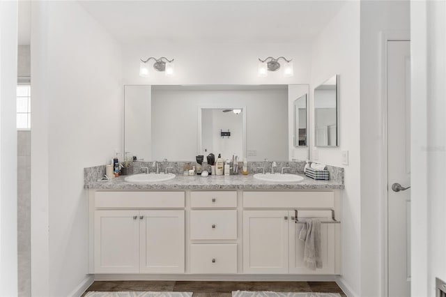 bathroom featuring vanity