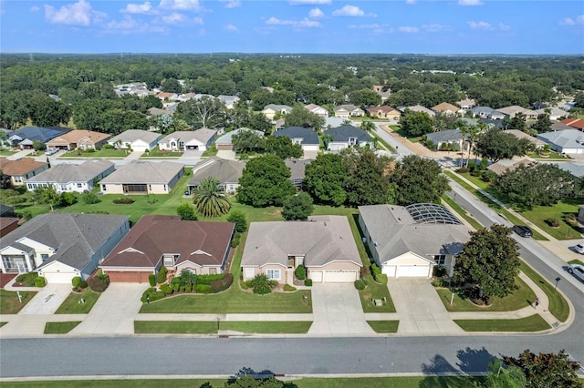 bird's eye view with a residential view