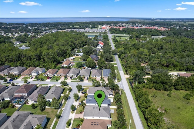 bird's eye view with a residential view