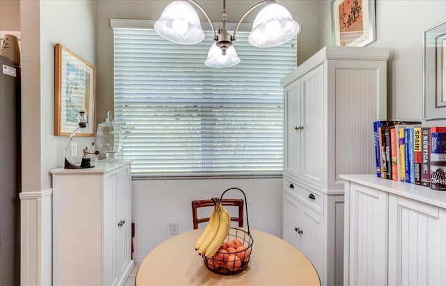 view of dining space