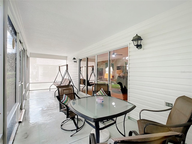 view of sunroom / solarium