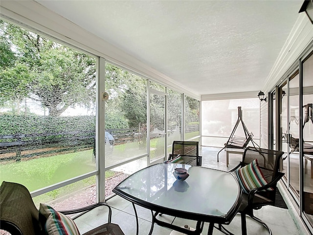 sunroom with a wealth of natural light