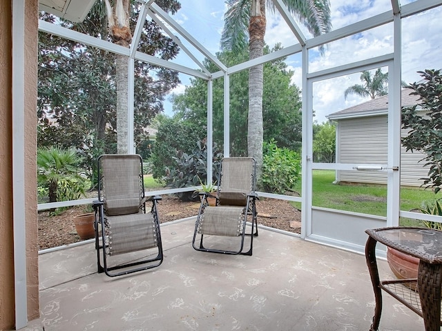 sunroom featuring a wealth of natural light