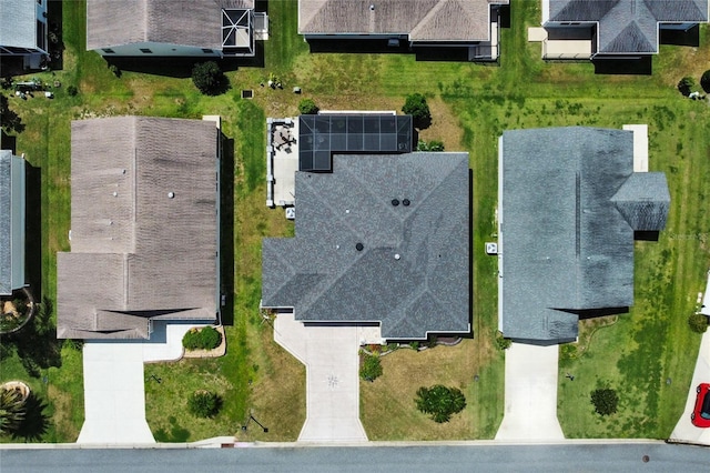 drone / aerial view with a residential view