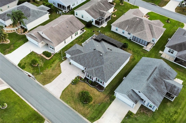 drone / aerial view with a residential view