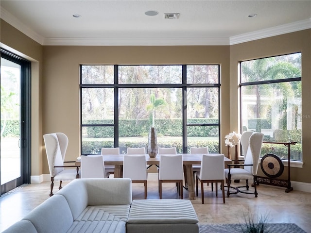 view of sunroom / solarium