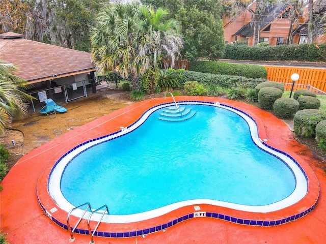 view of pool