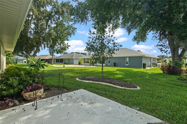 view of yard with a patio