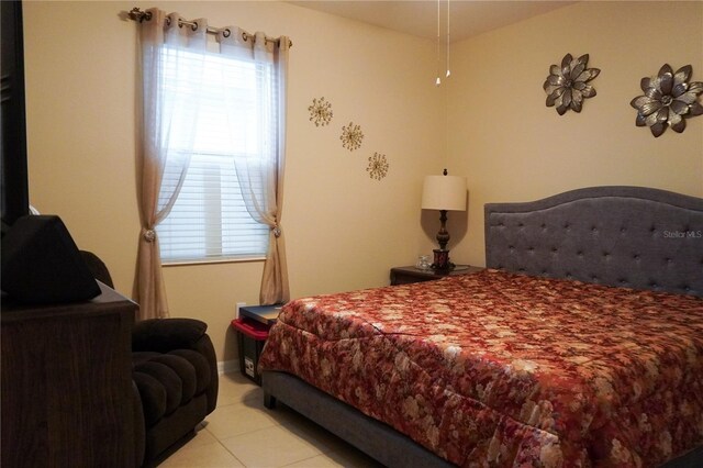 view of tiled bedroom