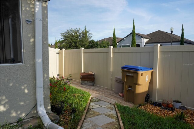 view of patio / terrace featuring a fenced backyard