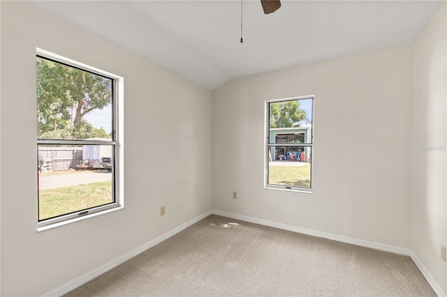 19402 E 5th St, Umatilla, FL 32784 - unfurnished room featuring light carpet, baseboards, and ceiling fan