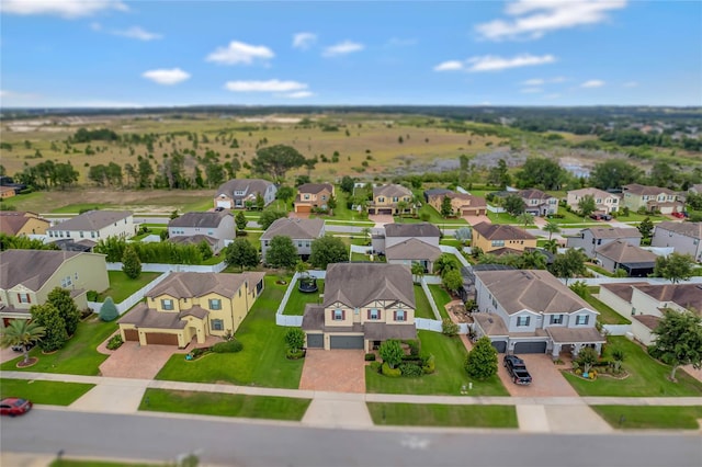 aerial view featuring a residential view