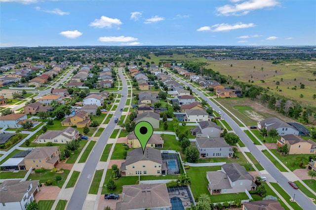 bird's eye view featuring a residential view