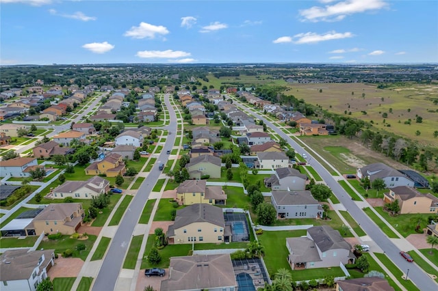 bird's eye view featuring a residential view