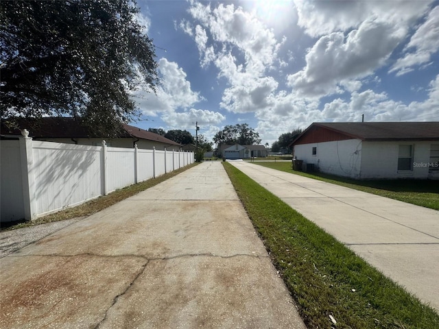 view of road