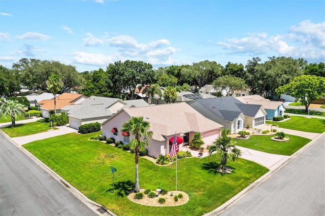 drone / aerial view featuring a residential view