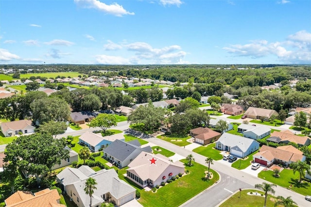 aerial view featuring a residential view