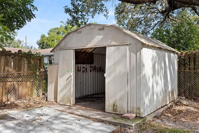 view of outdoor structure