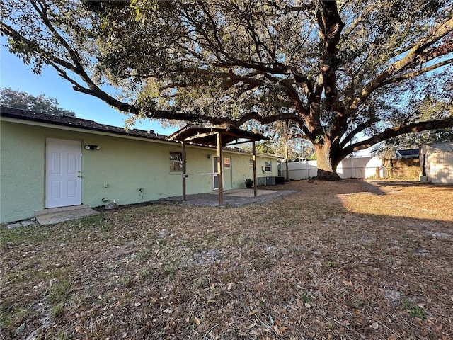 view of back of property