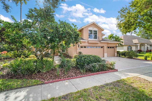 view of front of home featuring a garage