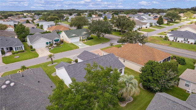 bird's eye view featuring a residential view