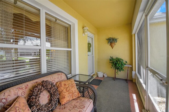 view of sunroom / solarium