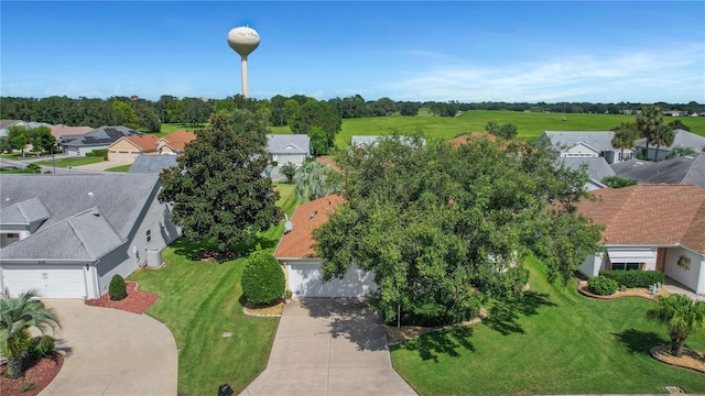 drone / aerial view featuring a residential view