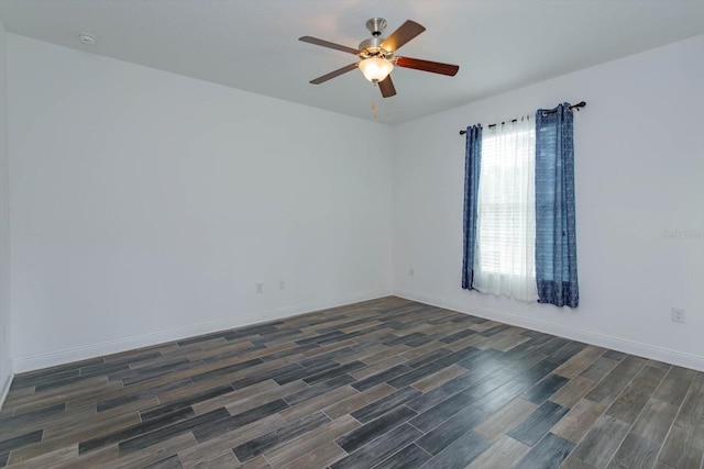 empty room with ceiling fan