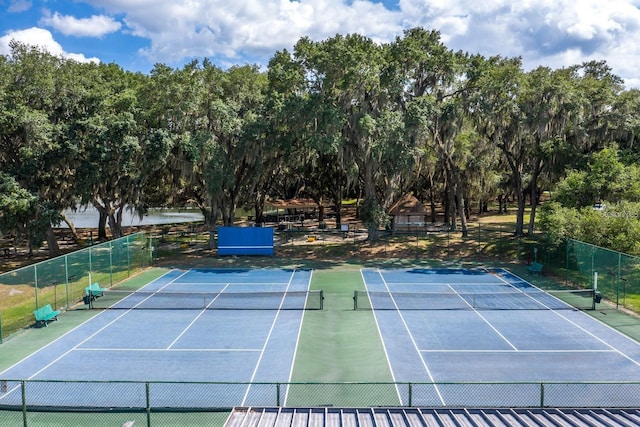 view of sport court