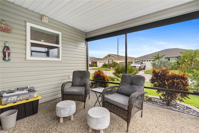 view of sunroom / solarium