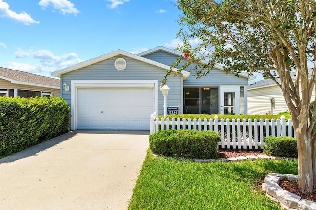 view of front of home featuring a garage