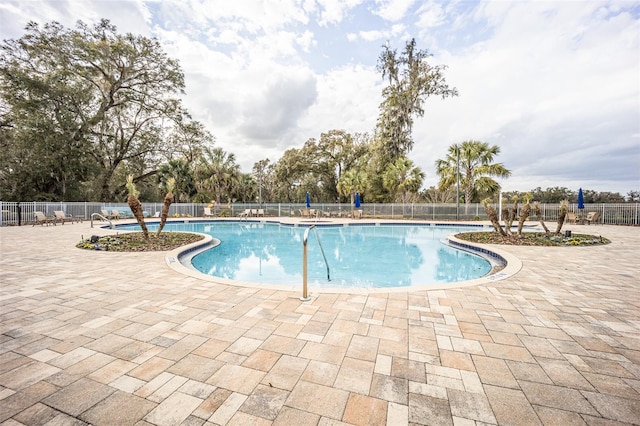 view of pool with a patio area