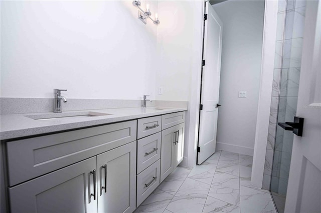 bathroom with vanity