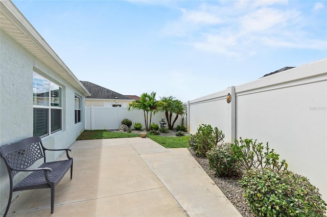 view of patio / terrace with a fenced backyard