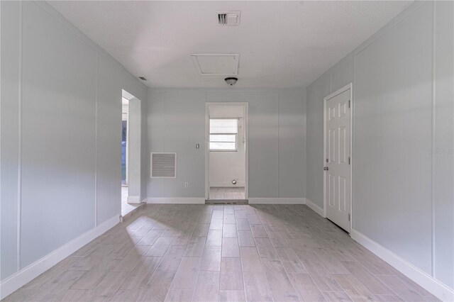 interior space featuring light hardwood / wood-style flooring