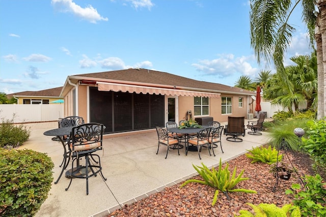 exterior space with a patio