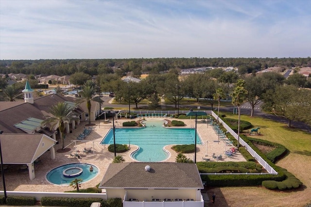 view of pool with a patio