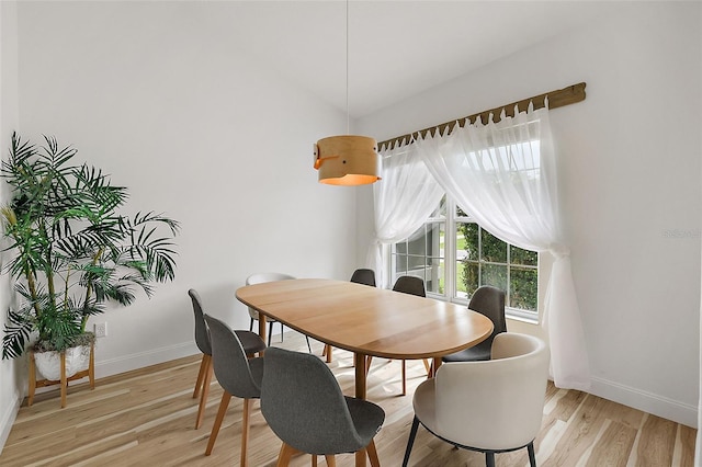 dining room featuring light wood-type flooring