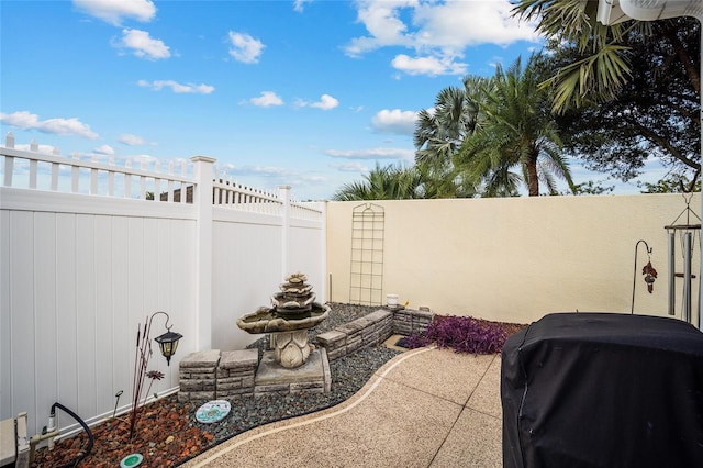 view of patio / terrace featuring area for grilling