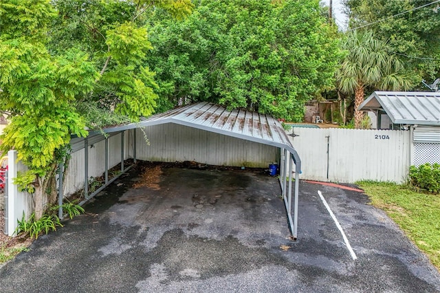 view of vehicle parking