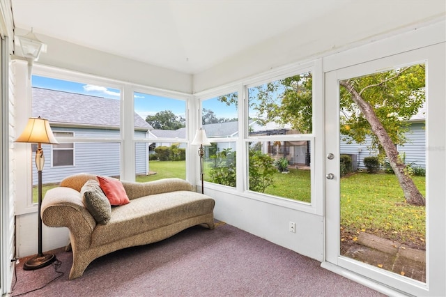 view of sunroom / solarium