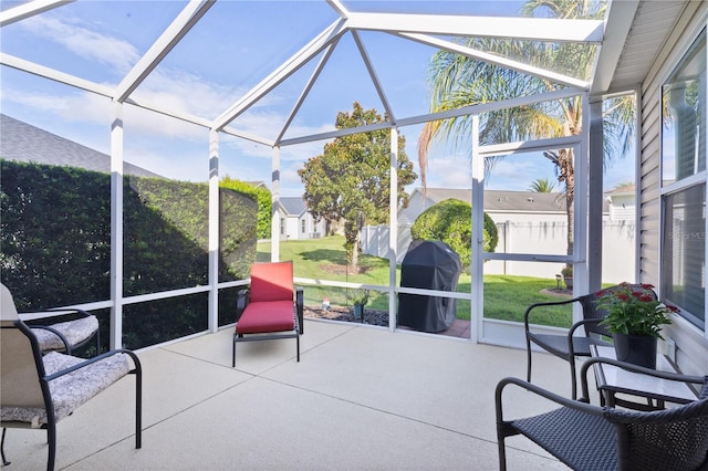 view of sunroom / solarium