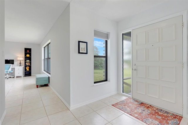 view of tiled entryway